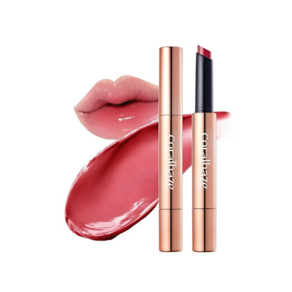 CORALHAZE Volumizing Lip Fondue #08 Polite | 3-in-1 Melting Balm for Hydration, Plumping & High-Gloss Water Glow | Rosehip Oil & Hyaluronic Acid | Korean Lip Makeup