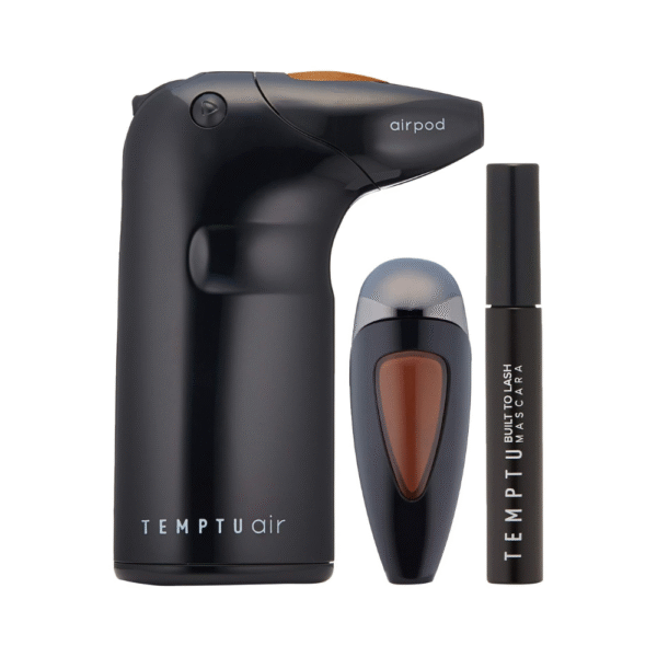 Temptu Air Modern Glam Holiday Set: At-Home Airbrush Makeup with Additional Pod & Mascara Long-Wear, Buildable Foundation in Multiple Shades