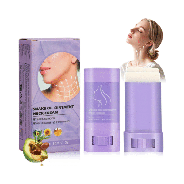 Samuwak Neck Care Stick Moisturizing & Firming Neck Cream with Jojoba Seed Oil, Anti-Aging Neck Lift & Wrinkle Treatment for Women (2 Pcs)