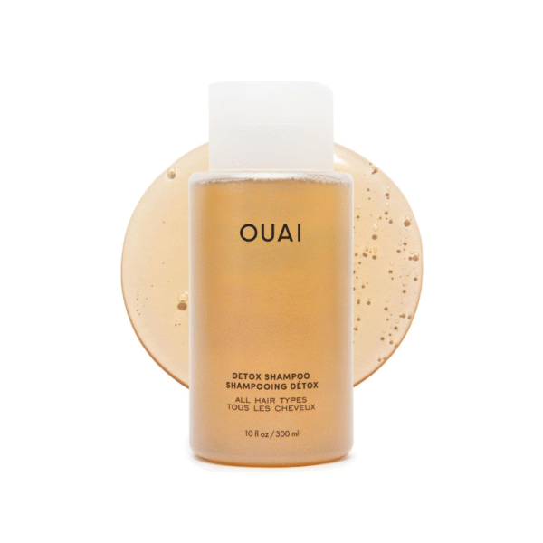OUAI Detox Shampoo – Clarifying Shampoo with Apple Cider Vinegar & Keratin for Build-Up, Oil, Hard Water & Dirt – Restores Volume, Shine & Balance – Sulfate-Free Hair Care (10 oz)