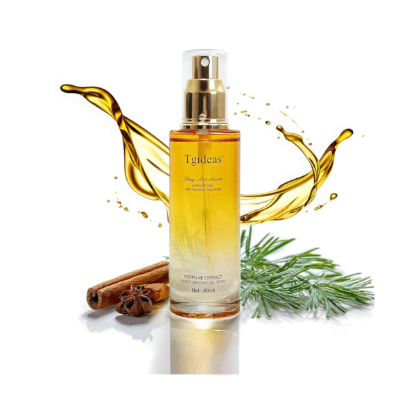 Hair Oil Spray with Shea Butter and Jojoba Oil - Heat Protection, Lightweight Anti-Frizz, Split End Repair, Color Protecting & Nourishing, Unisex Daily Hair Care, 80ml
