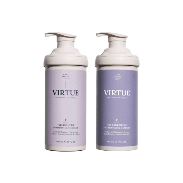 Virtue Full Sulfate-Free Volumizing Shampoo and Conditioner Set Thickening, Color-Safe Hair Care for All Hair Types