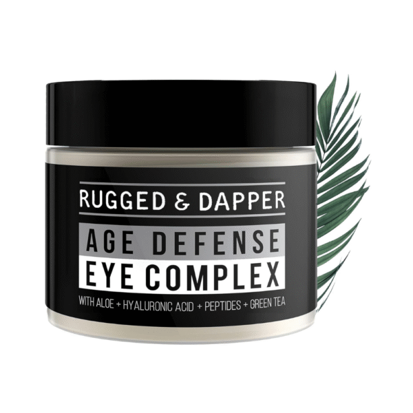RUGGED & DAPPER Premium Men’s Eye Cream – Age Defense for Dark Circles, Wrinkles & Puffy Eyes – Unscented with Hyaluronic Acid, Aloe & Argan Oil