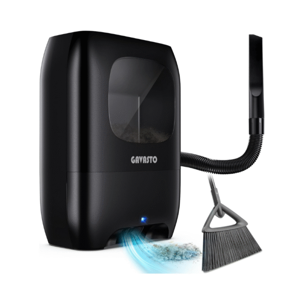 Pro Touchless Vacuum Automatic Dustpan - Ultra Fast & Powerful - Great for Sweeping Salon, Pet Hair, Food, Dirt, Kitchen - Canister Vacuum Cleaner Trash Can, Bagless, Auto Sensors, 1500 Watt - Black