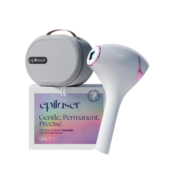 Epilaser At-Home Laser Hair Removal Device for Darker Skin Safe, Intelligent, Clinical-Strength, Painless and Permanent Hair Removal for Face, Body & Bikini Line