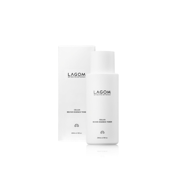 LAGOM Cellus Revive Essence Toner Natural Replenishment with 3-Layer Hyaluronic Acid Calming, Soothing & Firming for All Skin Types – 6.76 Fl Oz