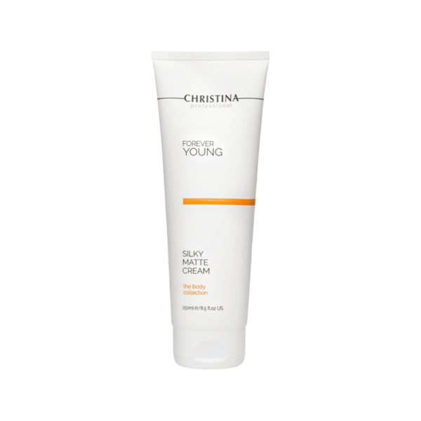 CHRISTINA Forever Young Silky Matte Cream Anti-Aging Body Moisturizer for All Skin Types, Improves Elasticity, Hydrates & Nourishes – 250ml