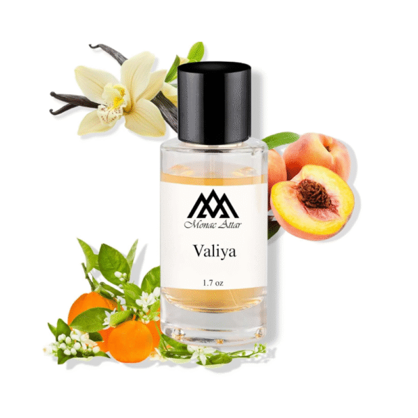 Monac Valiya Eau de Parfum Inspired by Valaya Unisex Long-Lasting Perfume with Peach, Orange Blossom, Musk & Vanilla – 1.7oz / 50ml Luxury Fragrance